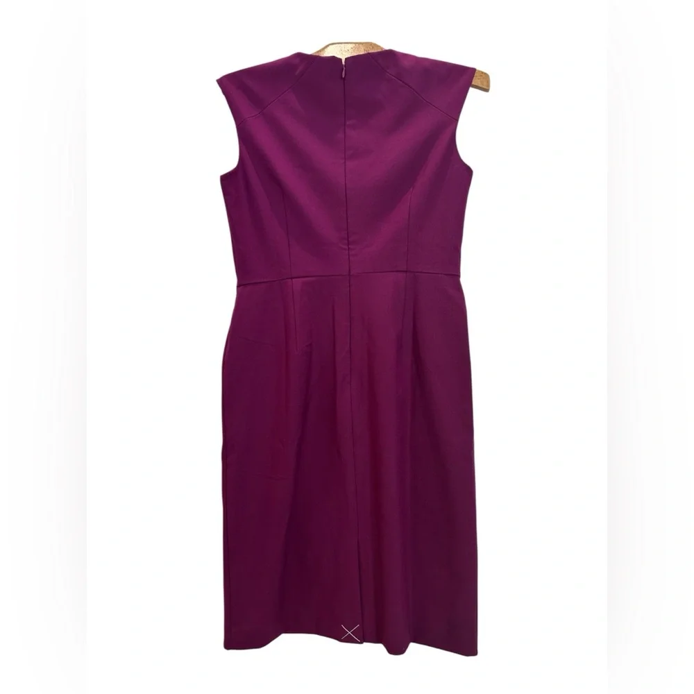 NWT Anne Taylor Plum Cap Sleeve Career wear Dress Size 2P Retail $159 - Picture 4 of 9